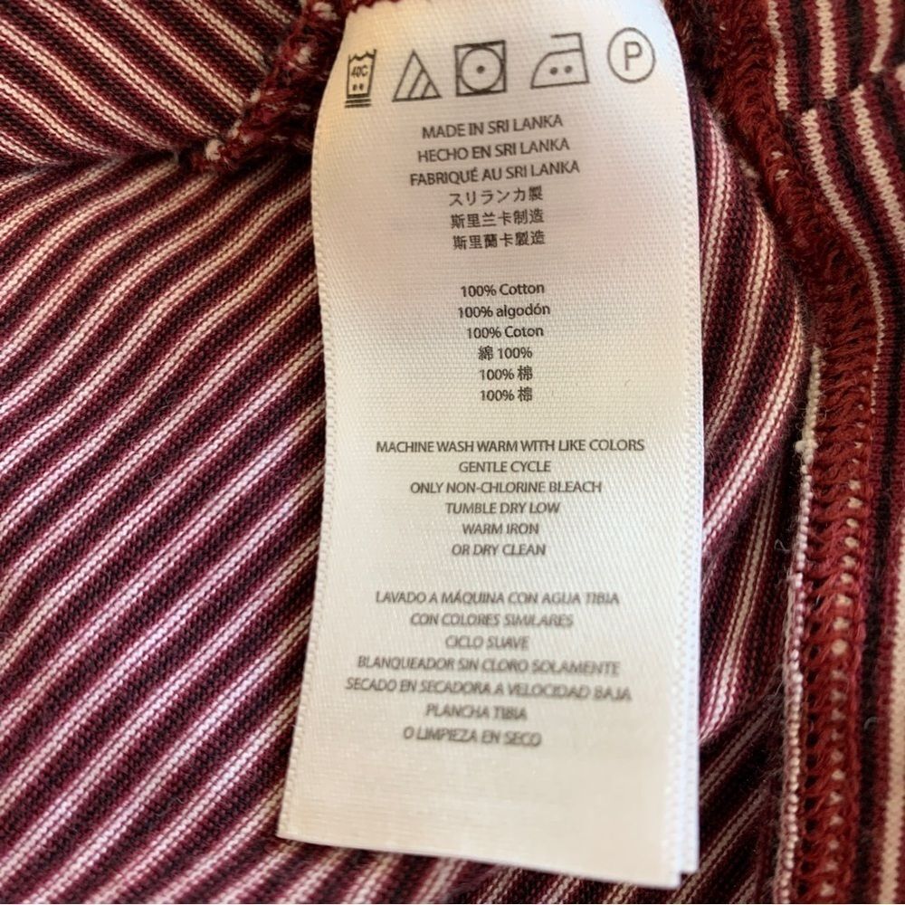 Men’s Michael Kors Red and White Striped T-Shirt Size XL - Picture 6 of 7